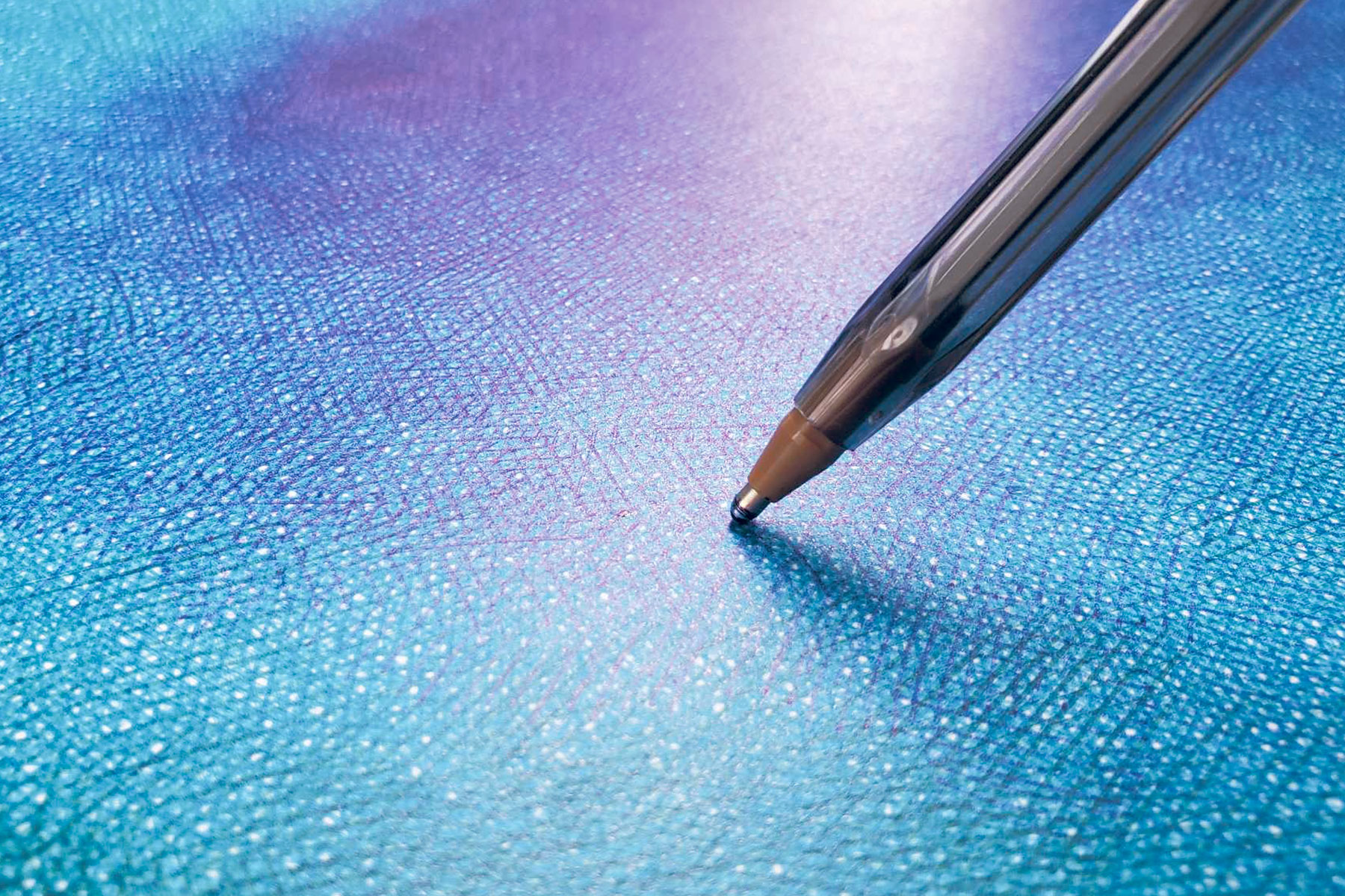 Source IX, 2024 - Stylos à bille BIC sur papier - 50x70 cm - Inès de Chefdebien