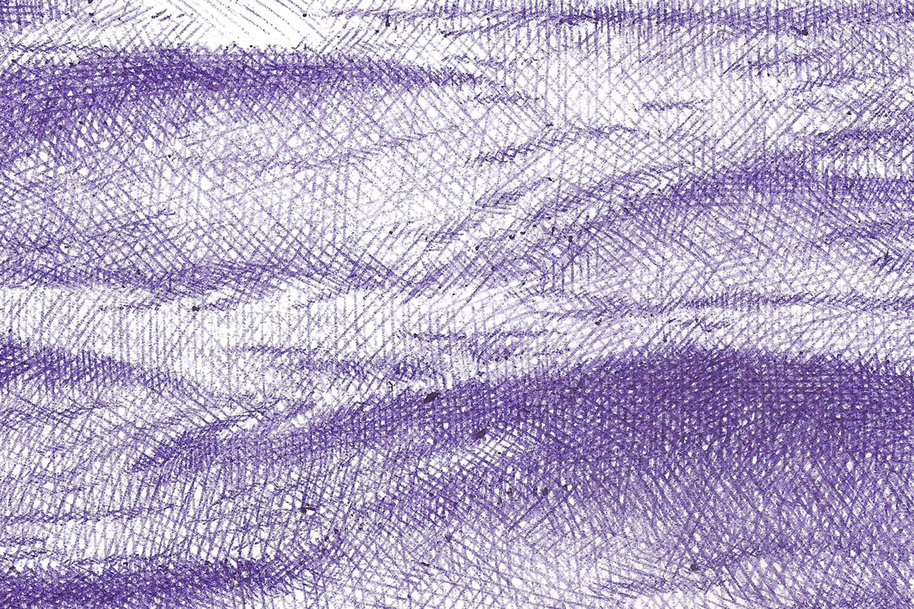 Eaux VII, 2022 - Stylo à bille sur papier - 30x24 cm - Inès de Chefdebien