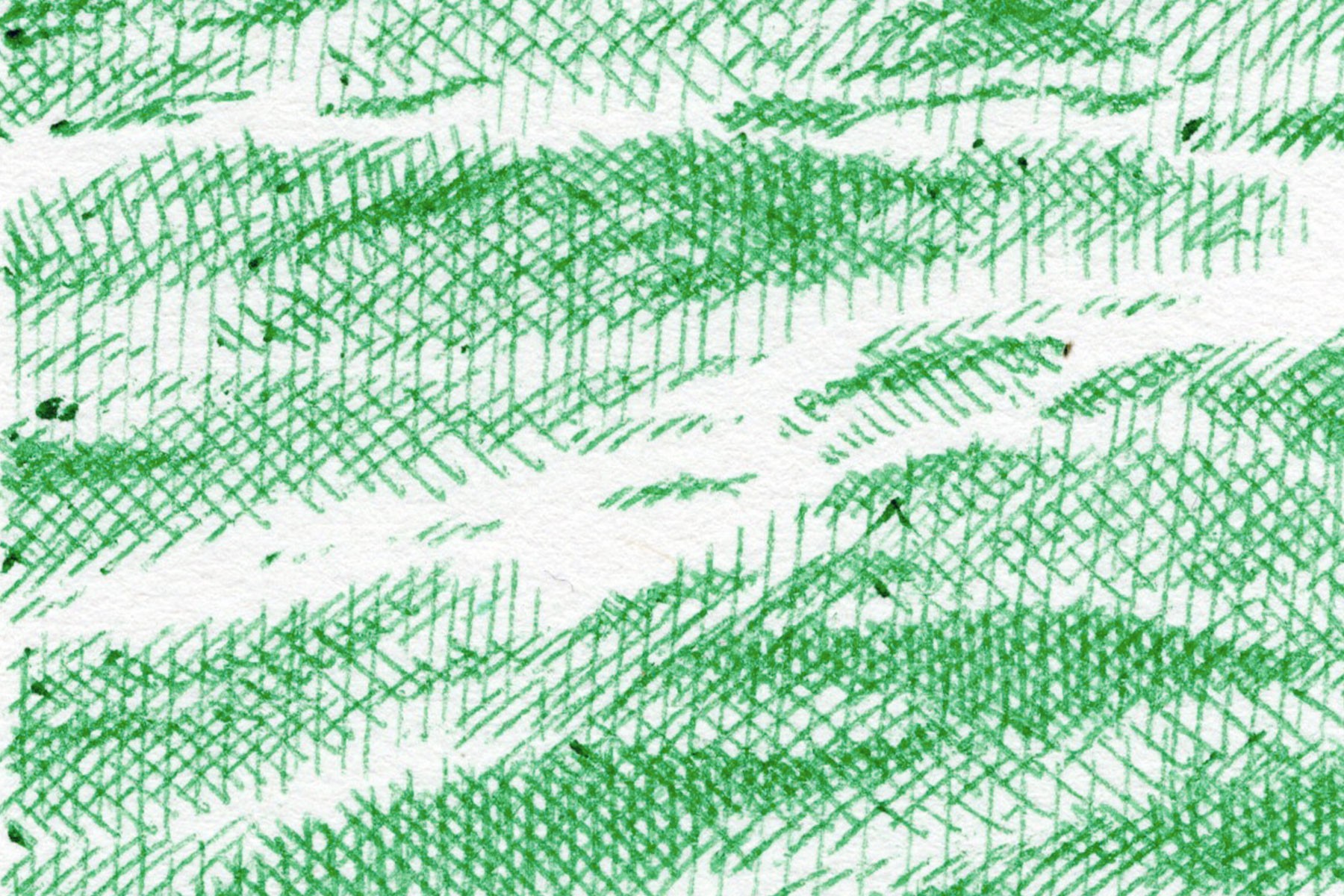 Eaux X, 2024 - Stylo à bille sur papier - 20x20 cm - Inès de Chefdebien