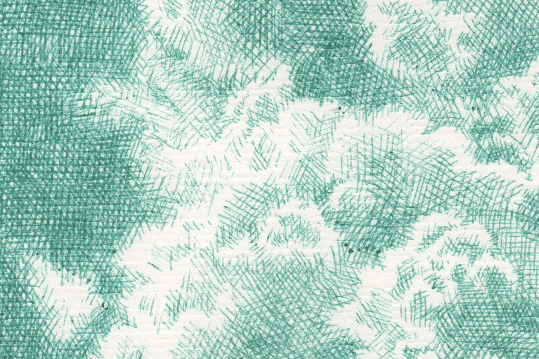 Nuages XX, 2022 - Stylo à bille BIC sur papier - 30x24 cm - Inès de Chefdebien